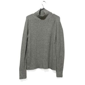 Reiss Grey Wool-Blend Soft Cozy Knit Turtleneck Sweater Size Medium